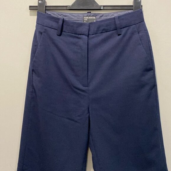 Frank and Oak Jane Navy Blue Straight Leg Pants Size 4 - Picture 3 of 13